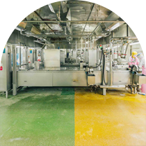 Controlling pre- and post-heating processes using different floor colors