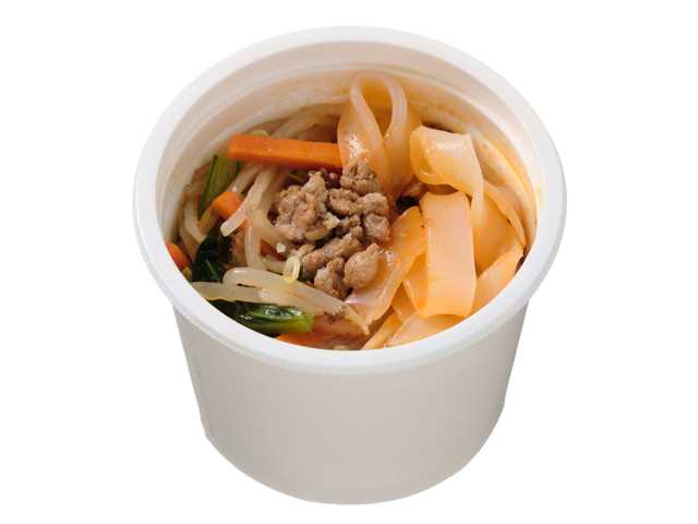 SEJ_SpicyDeliciousMapoSoupwithChewyThickNoodles,and,Vermicelli
旨辛麻婆スープ　つるもち太麺春雨入り